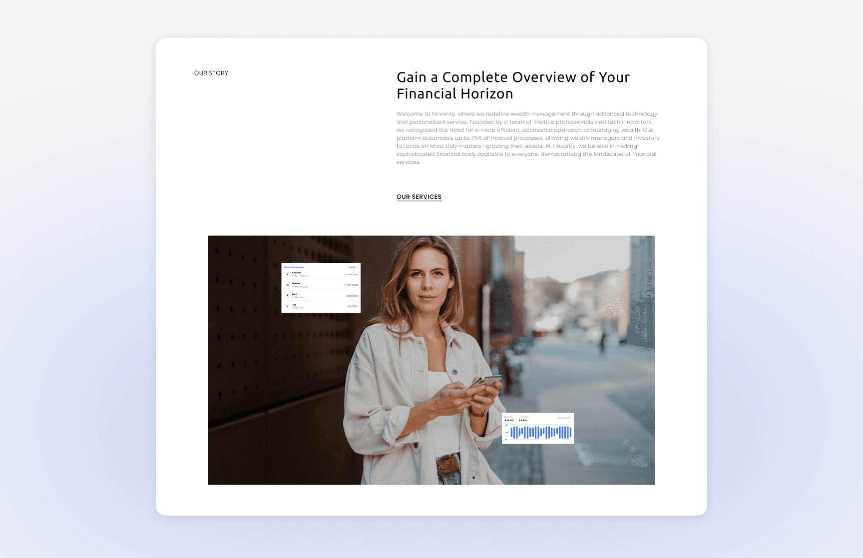 Gain a complete overview of your financial horizon